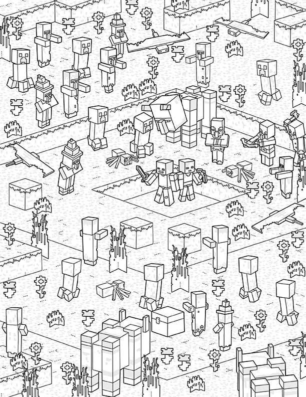 The Official Minecraft Coloring Book